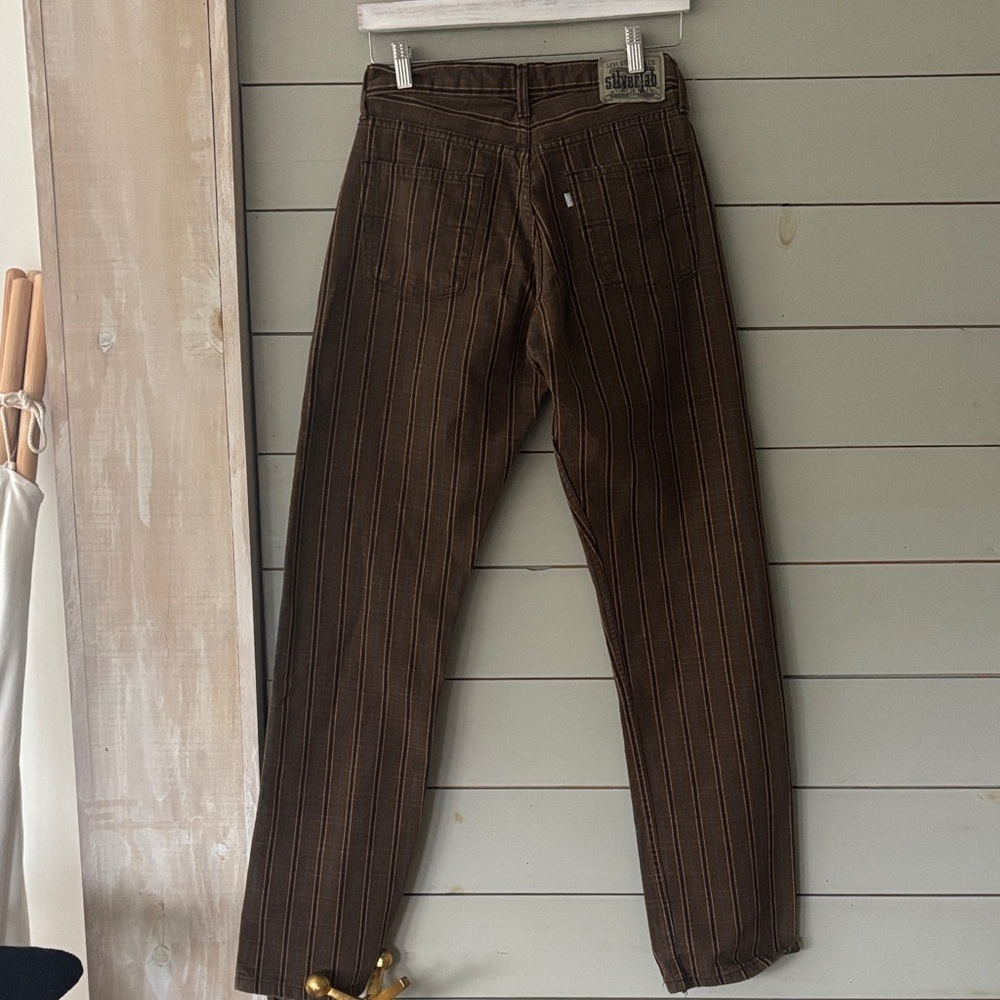 Vintage Levi’s SilverTab “Boy’s Cut” Plaid Jeans - Picture 1 of 9